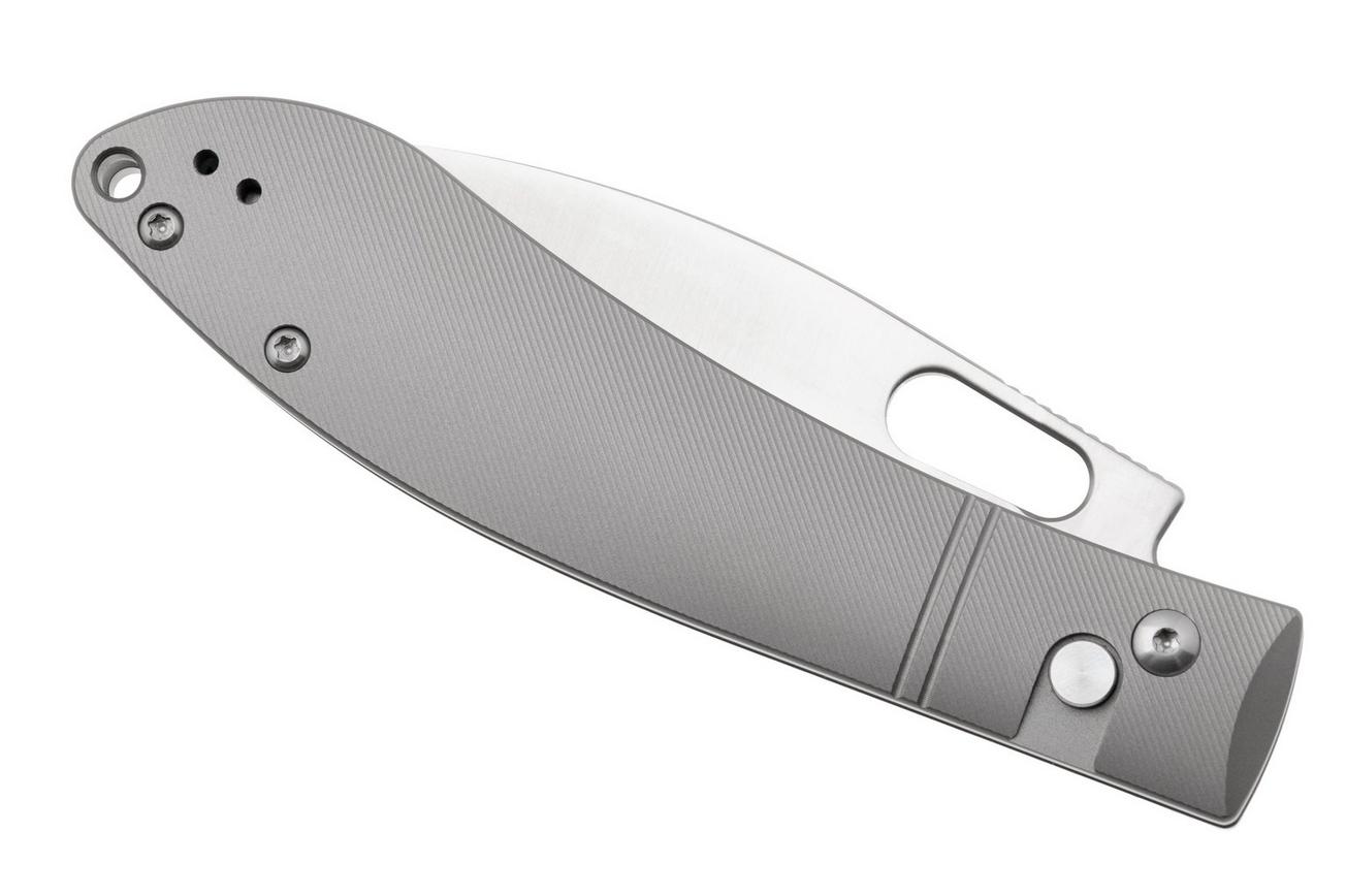 CJRB Sasaya J1959G-GY Satin S35VN, Milled Titanium, zakmes