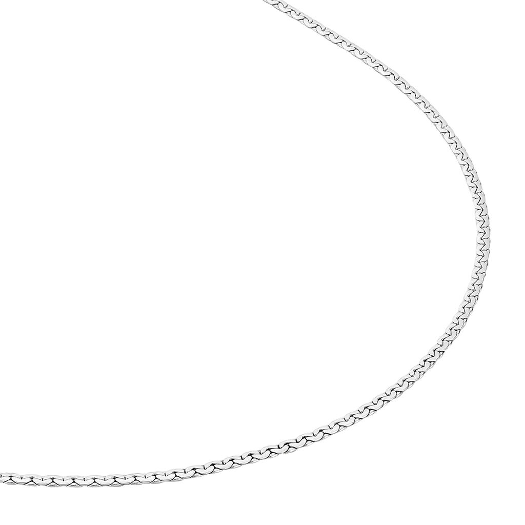 Collier Ivy Maille Haricot Or Blanc