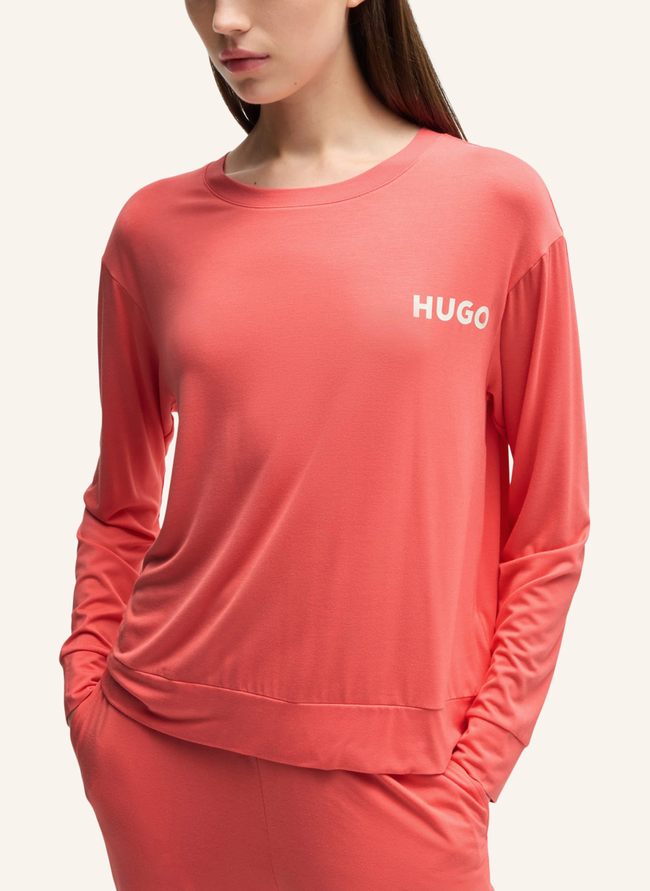 HUGO Pyjama-Oberteil UNITE_LS-SHIRT Relaxed Fit