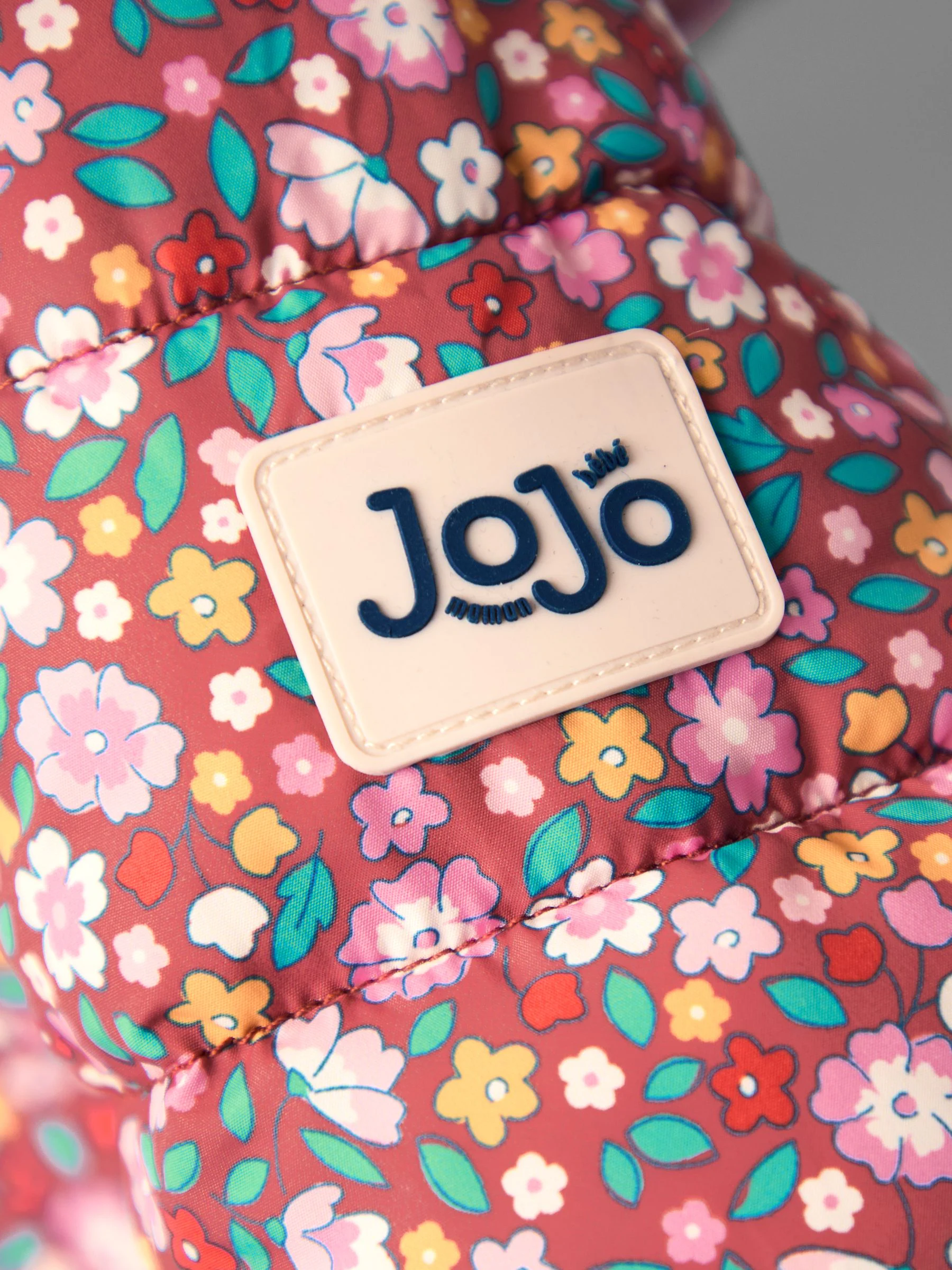 Bruin met fijne print - JoJo Maman Bébé Lined Parka