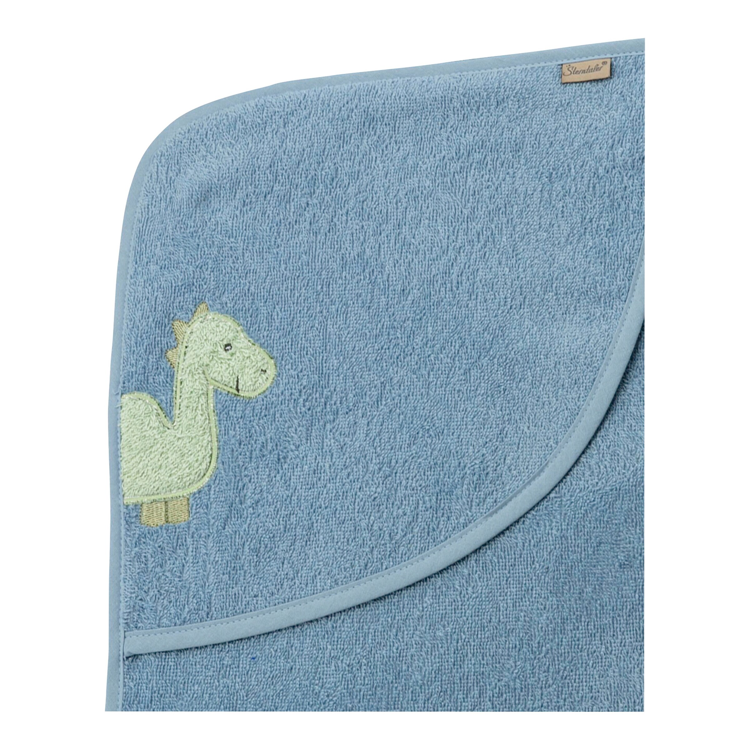 Sterntaler Kapuzenbadetuch 80x80 cm Dino Rexi blau