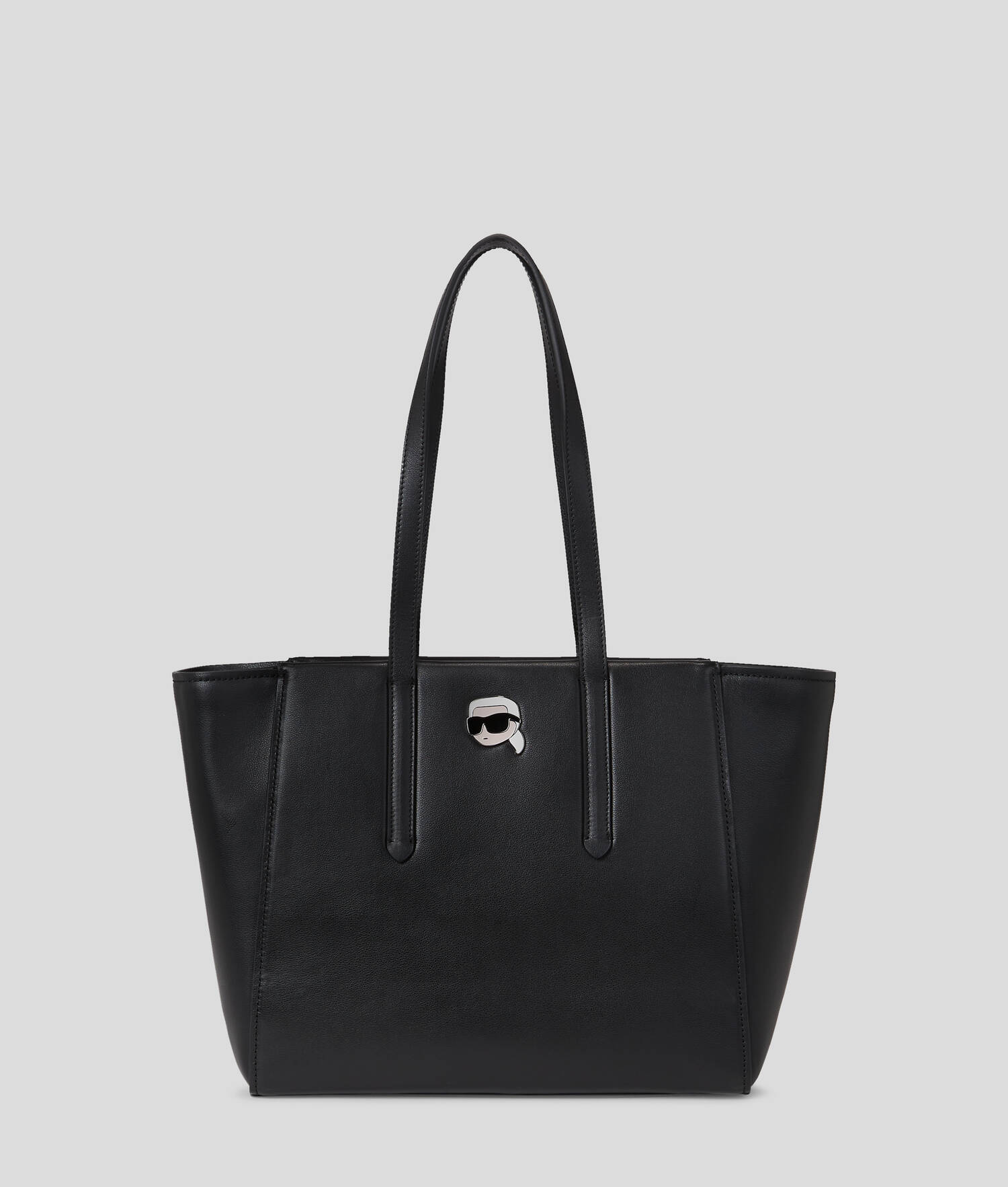 CABAS EN CUIR AVEC BROCHE K/IKONIK