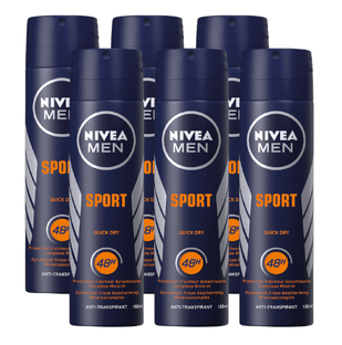 Nivea Men Sport Deodorant Spray Voordeelverpakking 6x150ML