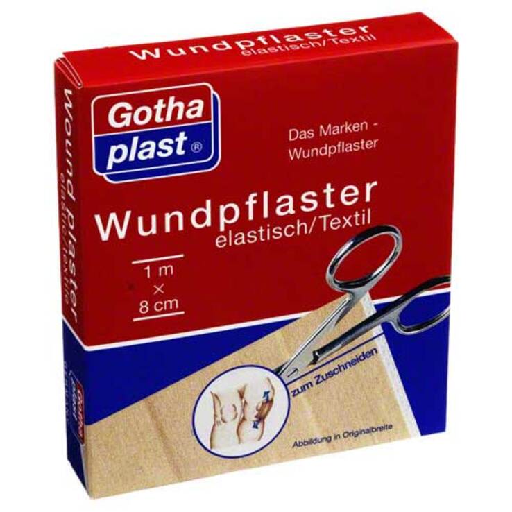 Gothaplast Wundpflaster elast 8 cm x 1 m geschnitten, 1 St