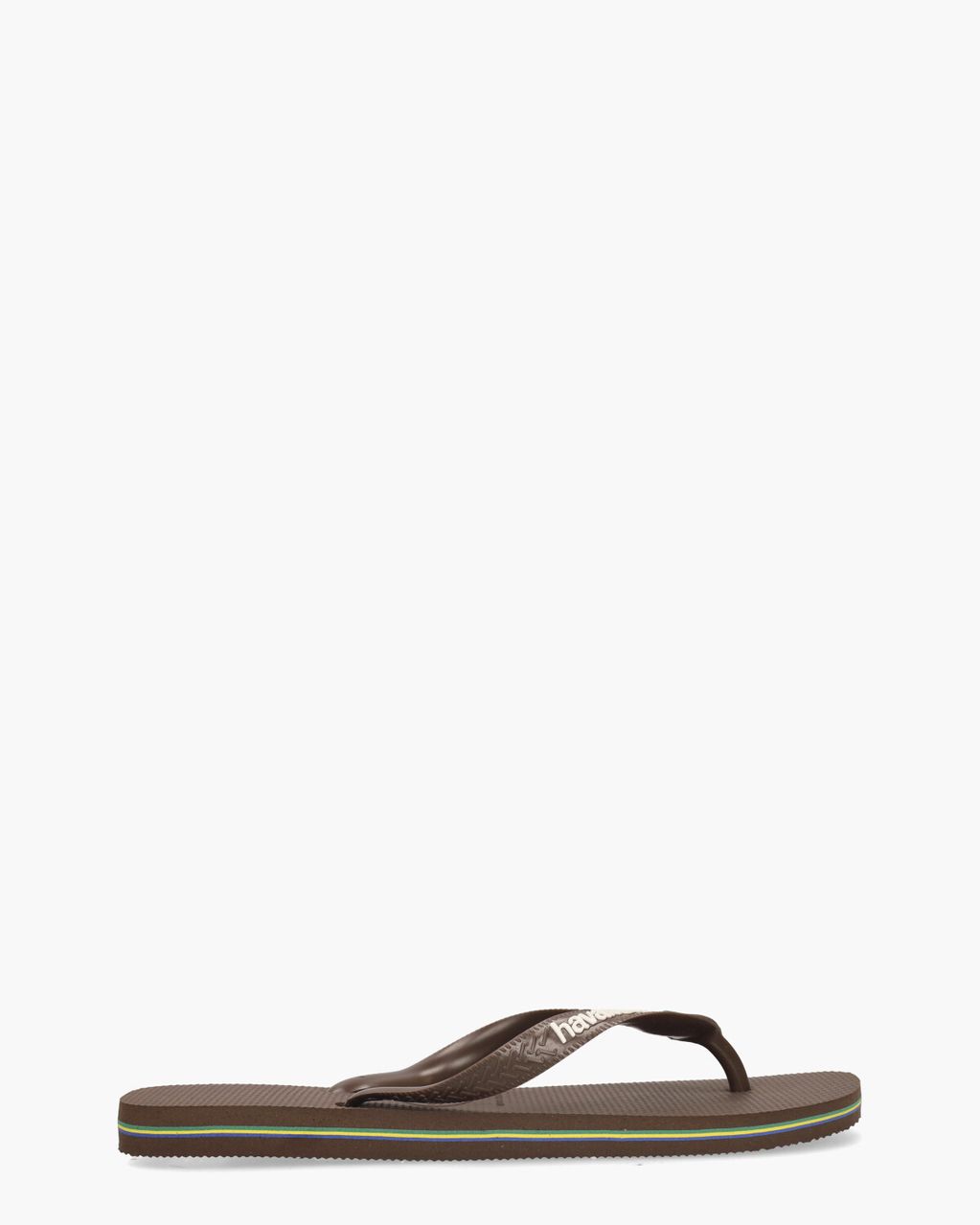 Havaianas Brasil Logo Donkerbruin Herenslippers
