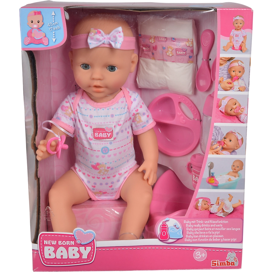 Simba Toys New Born Baby - Babypuppe 43 cm