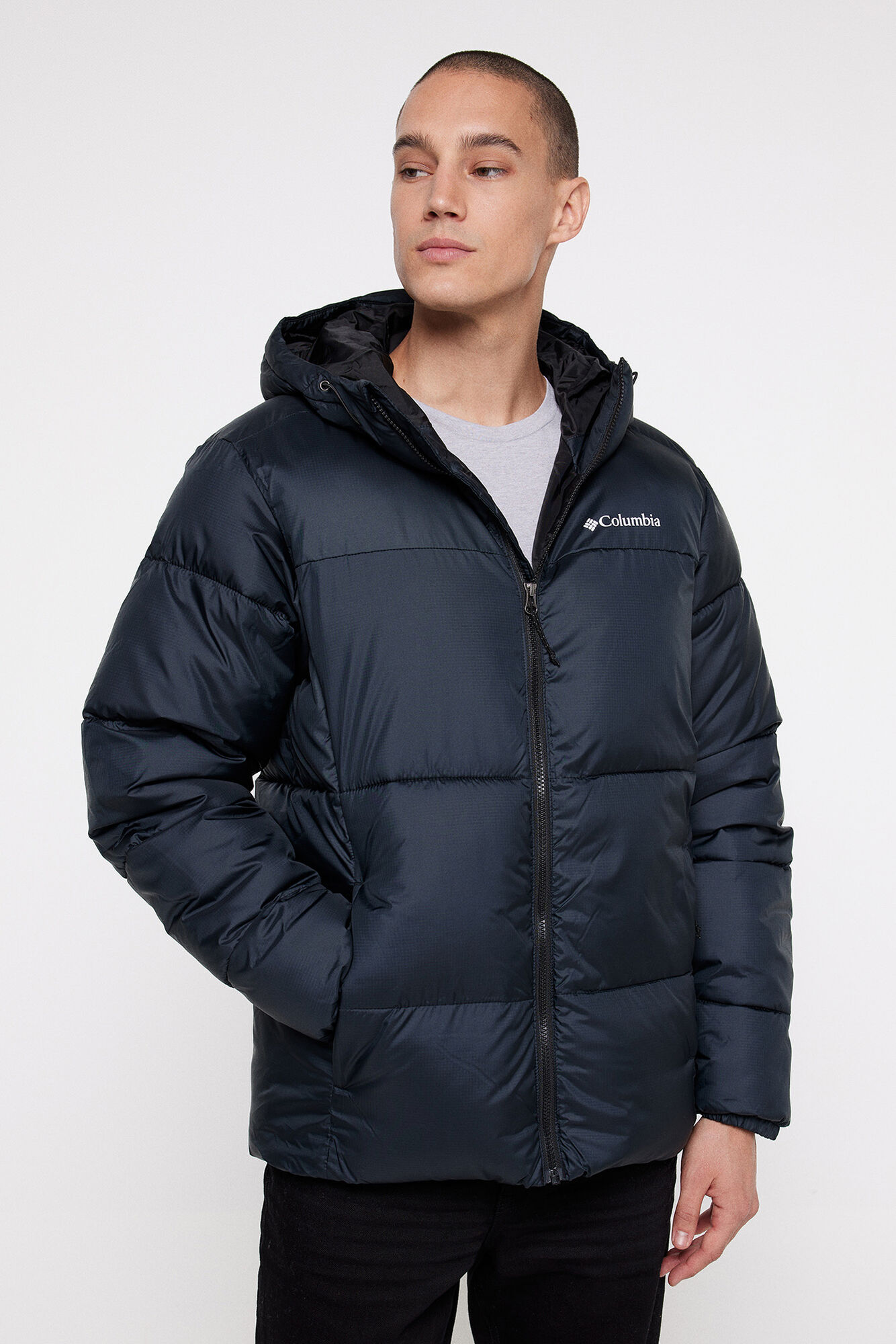 Jaqueta acolchoada masculina Columbia™ Puffect™ com capuz