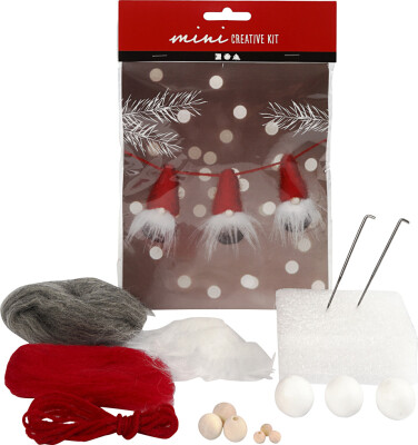 Mini Diy Kit - Næsenisser På Snor - H 6 CM