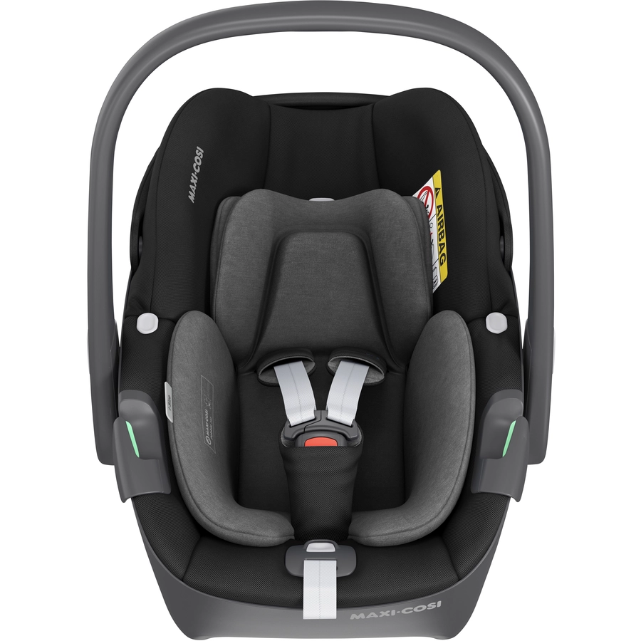 MAXI COSI Set Babyschale Pebble 360 Essential Black plus Basisstation FamilyFix 360
