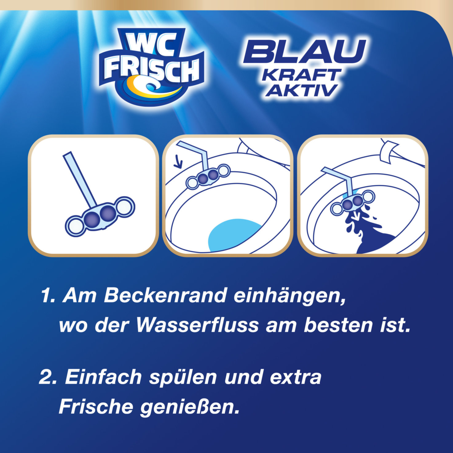 WC Frisch Blau-Kraft-Aktiv Chlor 3x50g