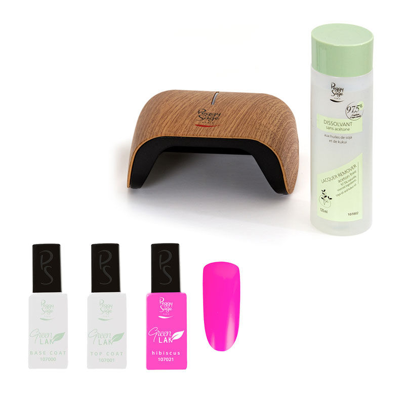 Kit de vernis à ongles longue tenue Green Lak hibiscus