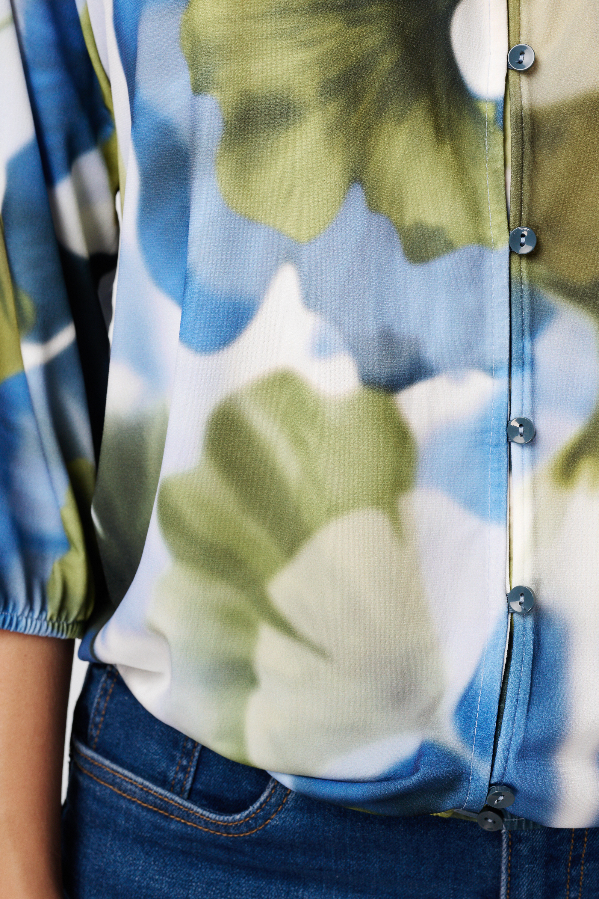 Blouse met print Multi Green