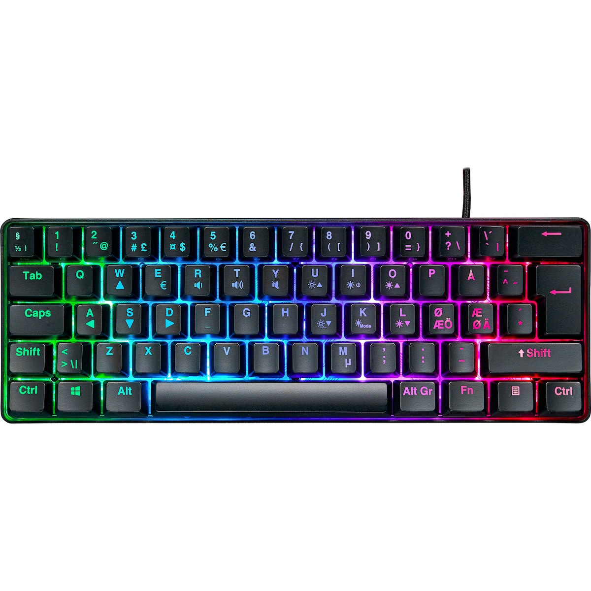 NOS C-250 MINI PRO RGB gaming-tastatur