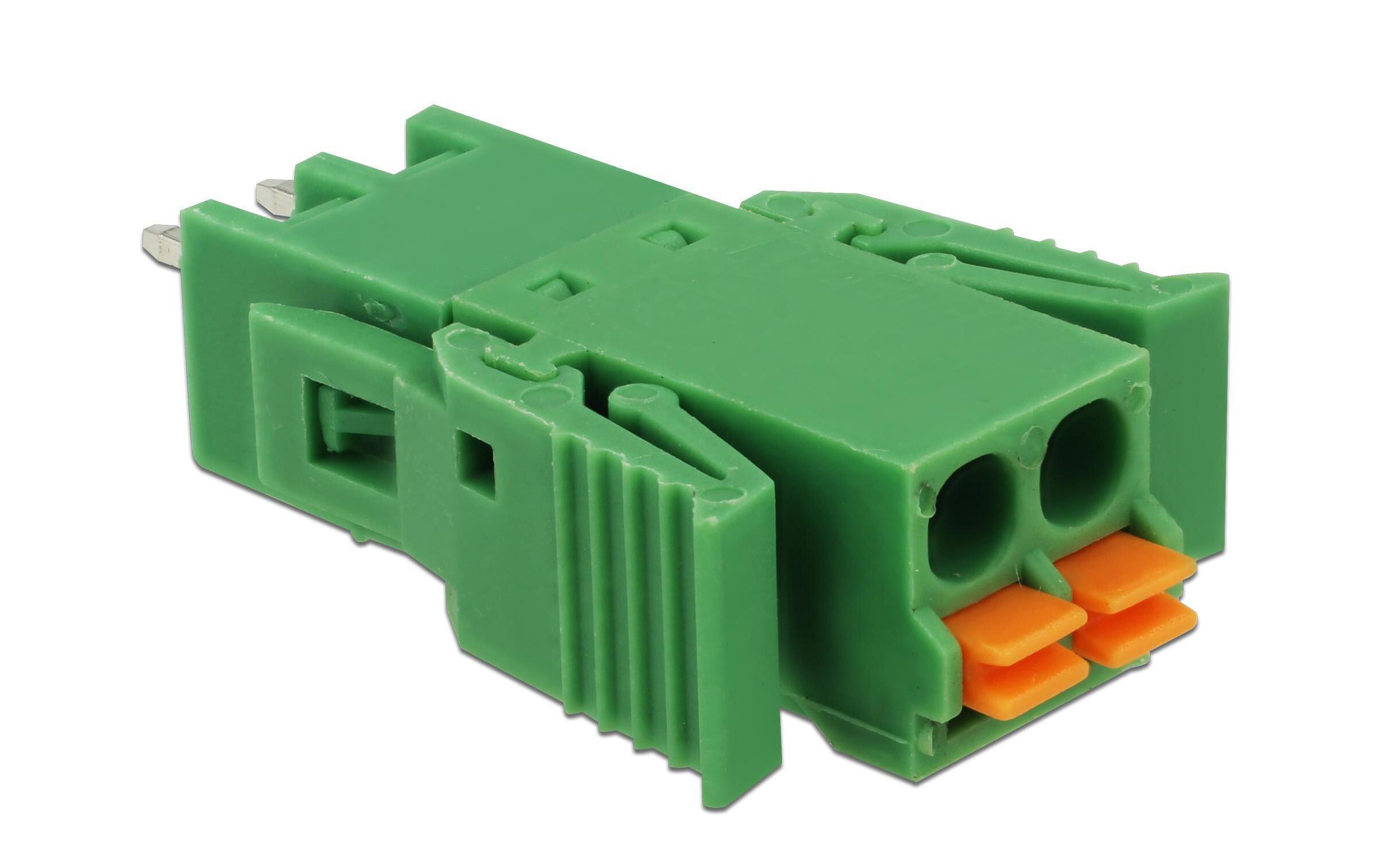 2Pin, 3.81 mm Rastermass vertikalDelock Terminalblock Set für Platine 2 Pin 3.81 mm Rastermass vertikal