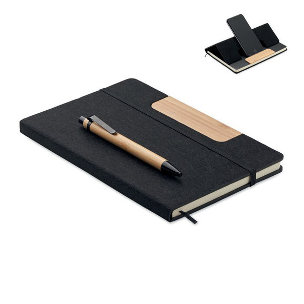 GiftRetail MO2390 - NOTEMIX Carnet A5 RPET et stylo