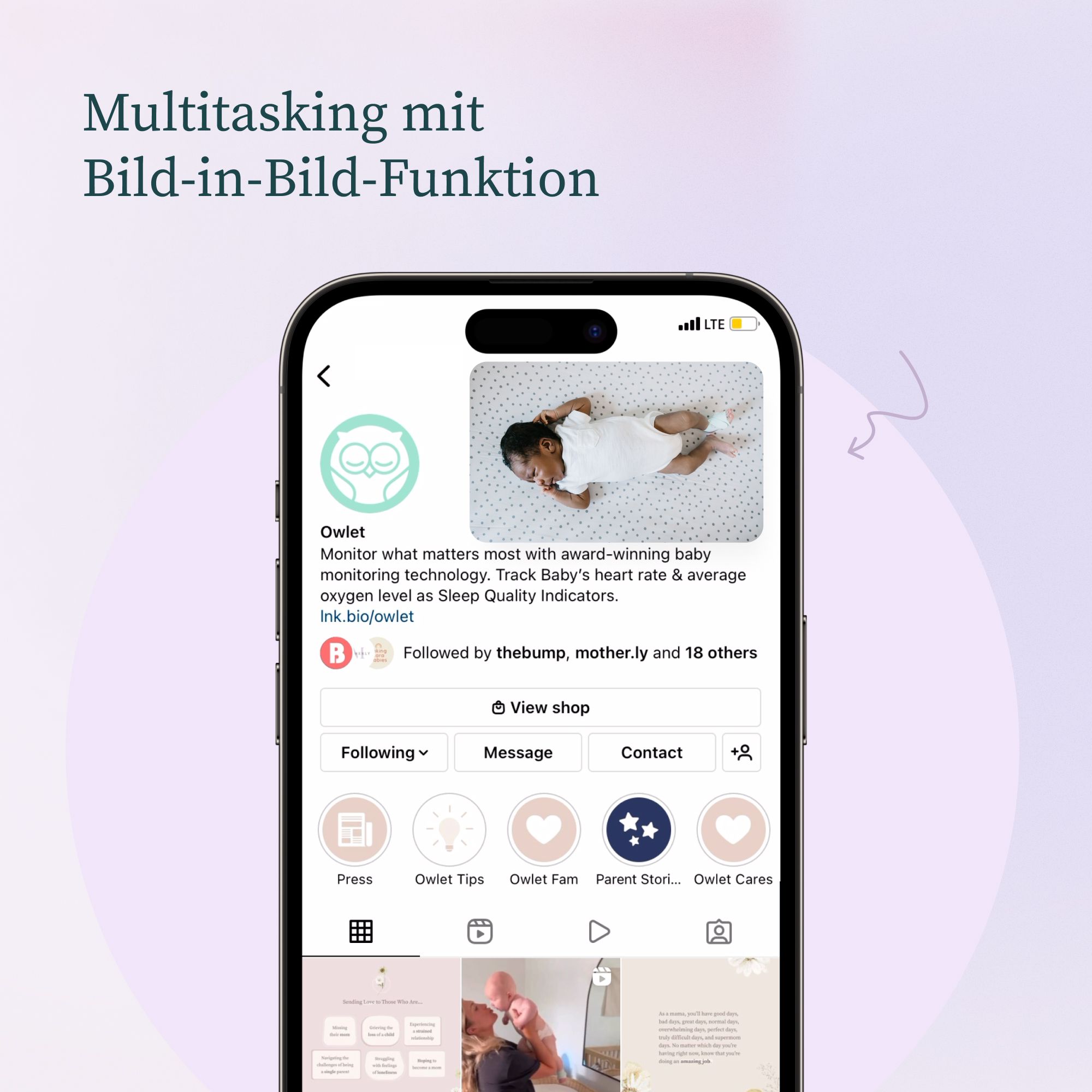 Owlet Dream Sock + Cam 2 - Medizinisch zertifiziertes Baby-Pulsoximeter mit Babyphone