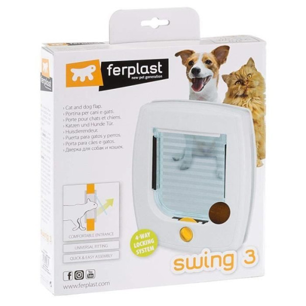 Chatiere swing 3 porte pour chats