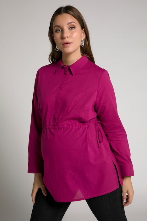 Bellieva-Bluse, Still-Funktion, Taillenband, Biobaumwolle, GOTS
