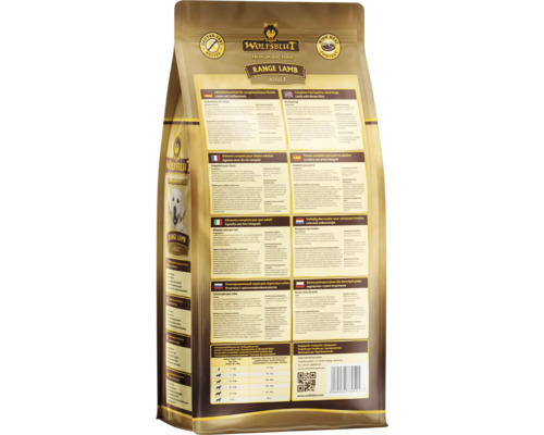 Wolfsblut Range Lam Volwassen droog hondenvoer met volkoren rijst, appels, peren met waardevolle superfoods, graanvrij, glutenvrij, 2 kg