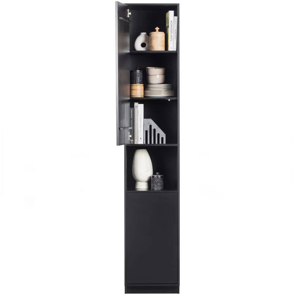 WOOOD Finca Opbergkast - Zwart - 210x39,5x40