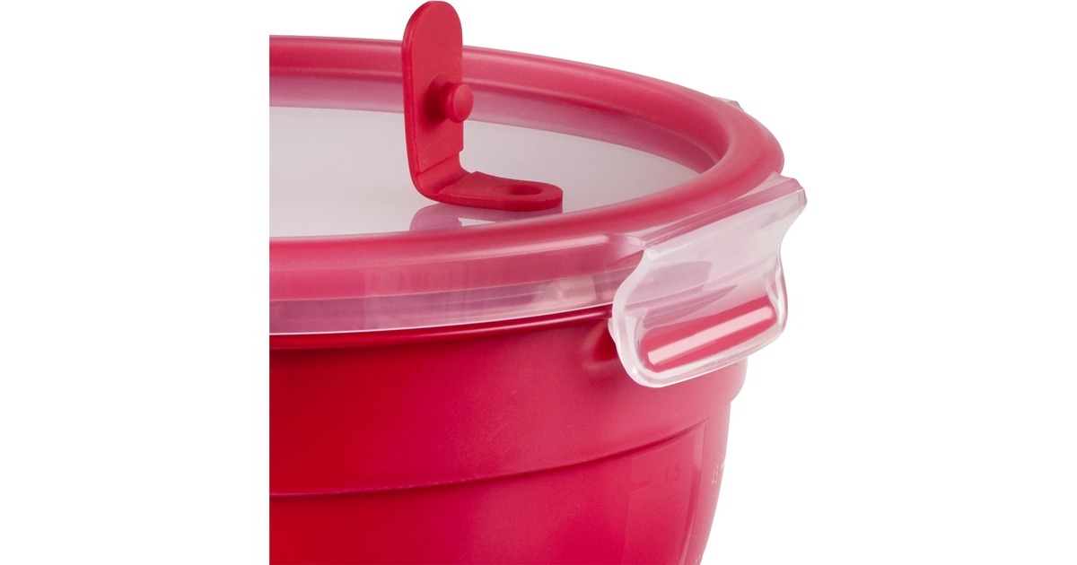 EmsaClip & Micro vershoudbakje 2,6 L doos  (Rood, rond)