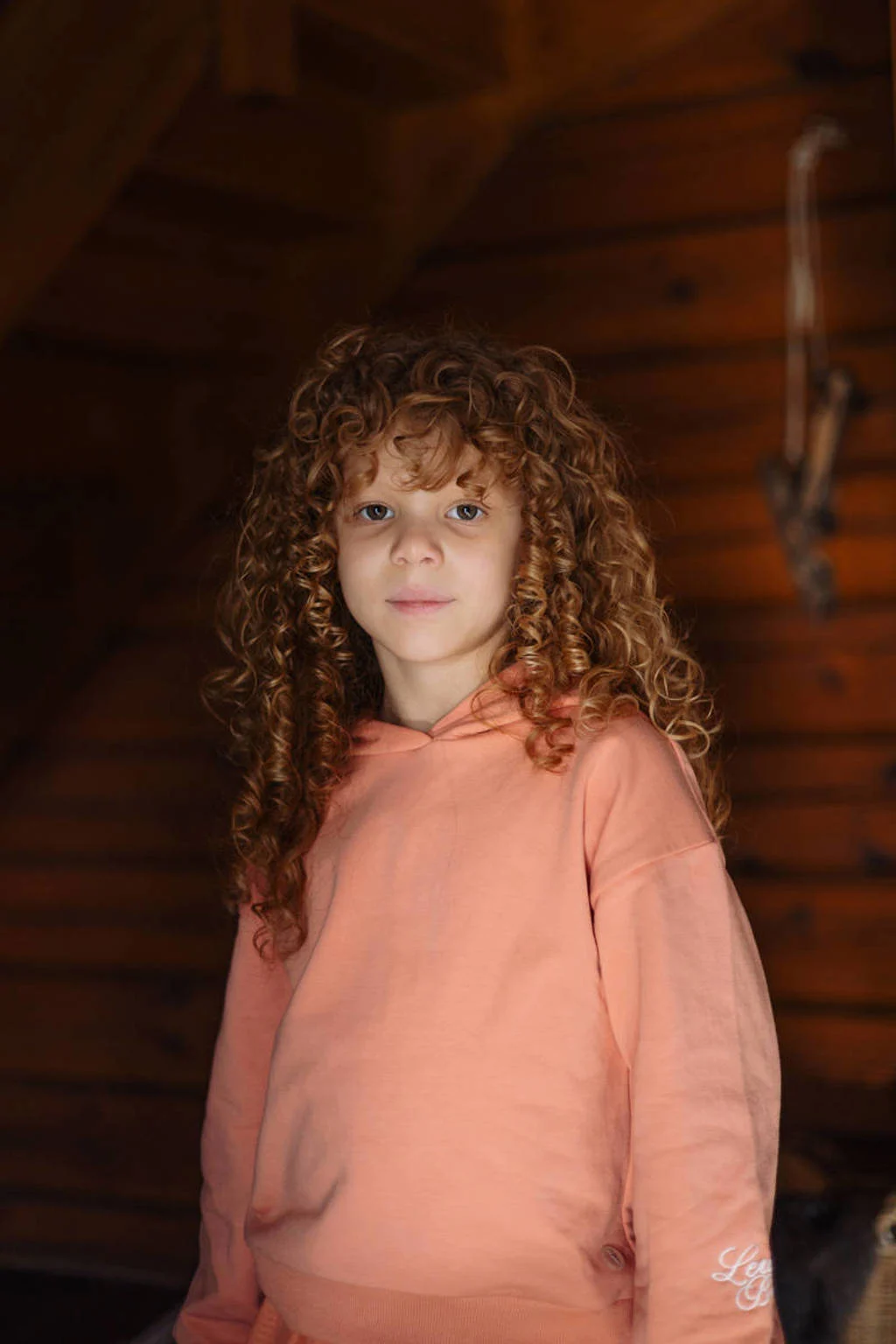 LEVV Little hoodie oranje