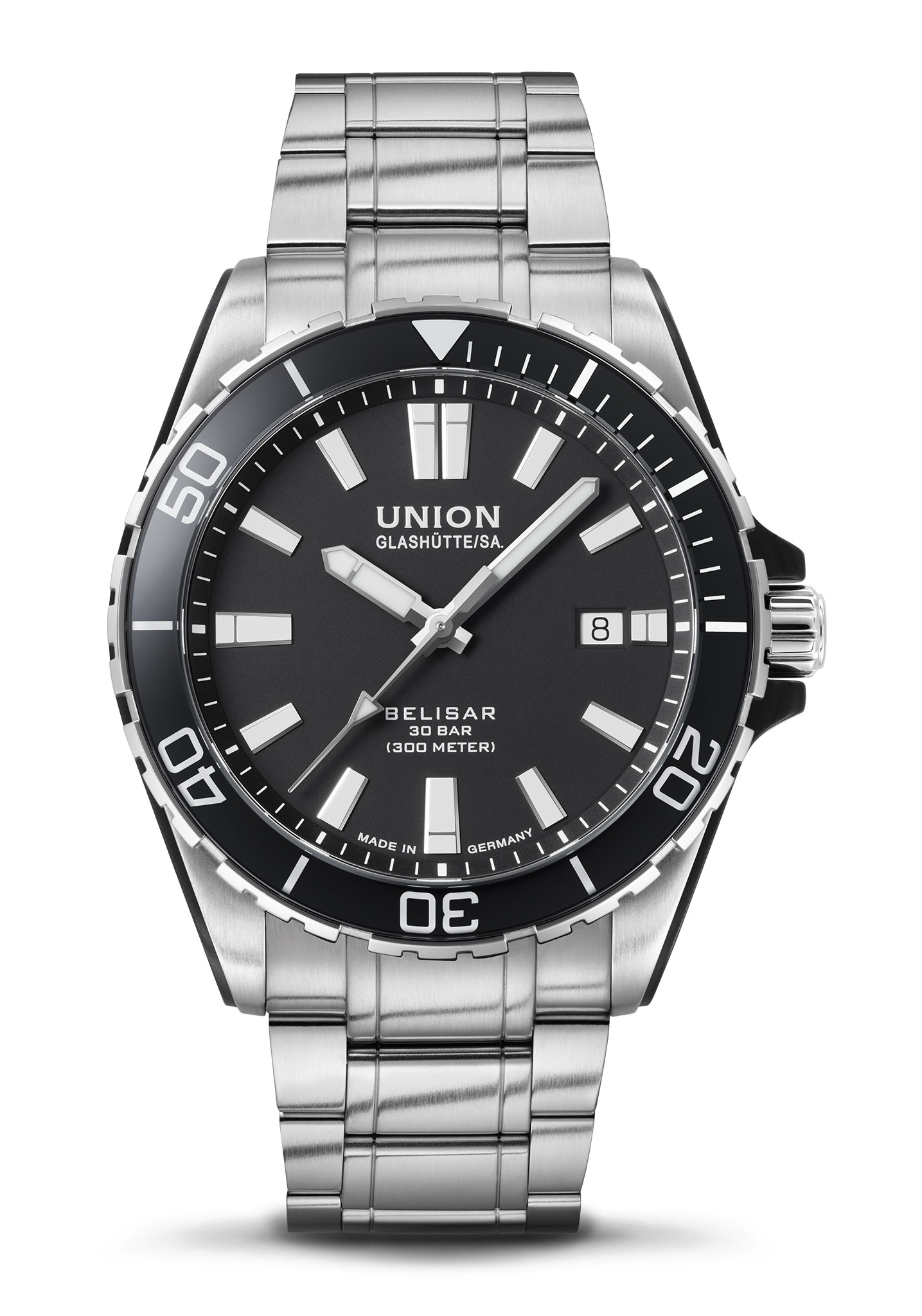 Union Glashütte SA. Belisar Datum Sport Pro Schwarz