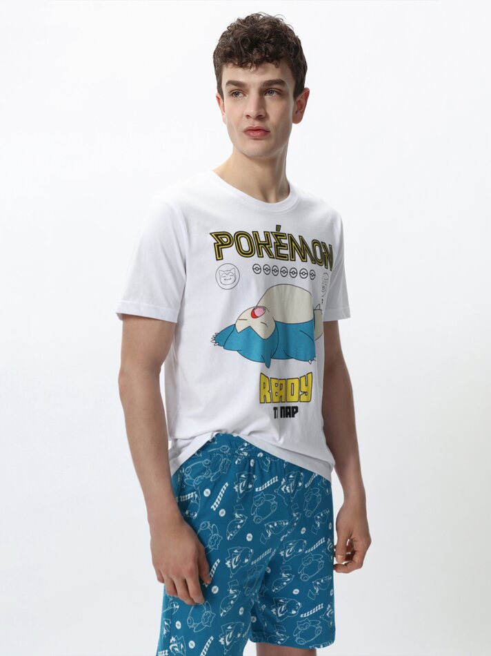 Conjunto de pijama Pokémon™ Snorlax - Branco
