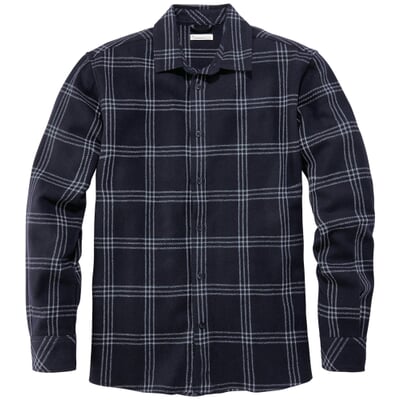 Herren-Overshirt Wolle, Navy