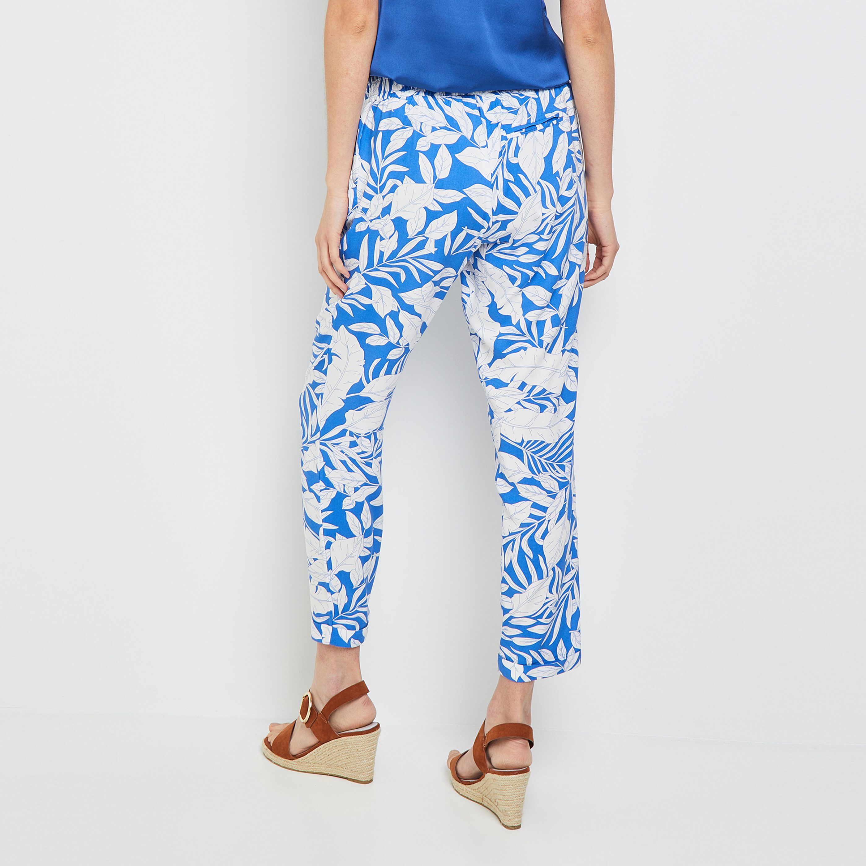 Pantalon fluide femme - BLEU