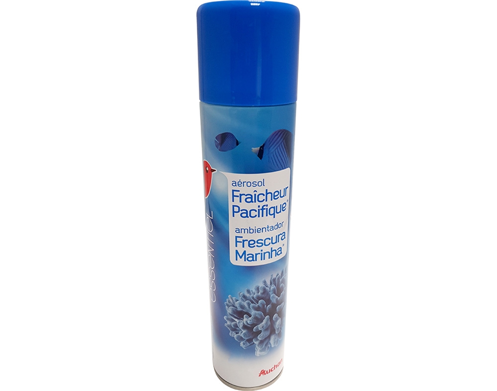 AMBIENTADOR AEROSSOL AUCHAN FRESCURA MARINHA 300ML