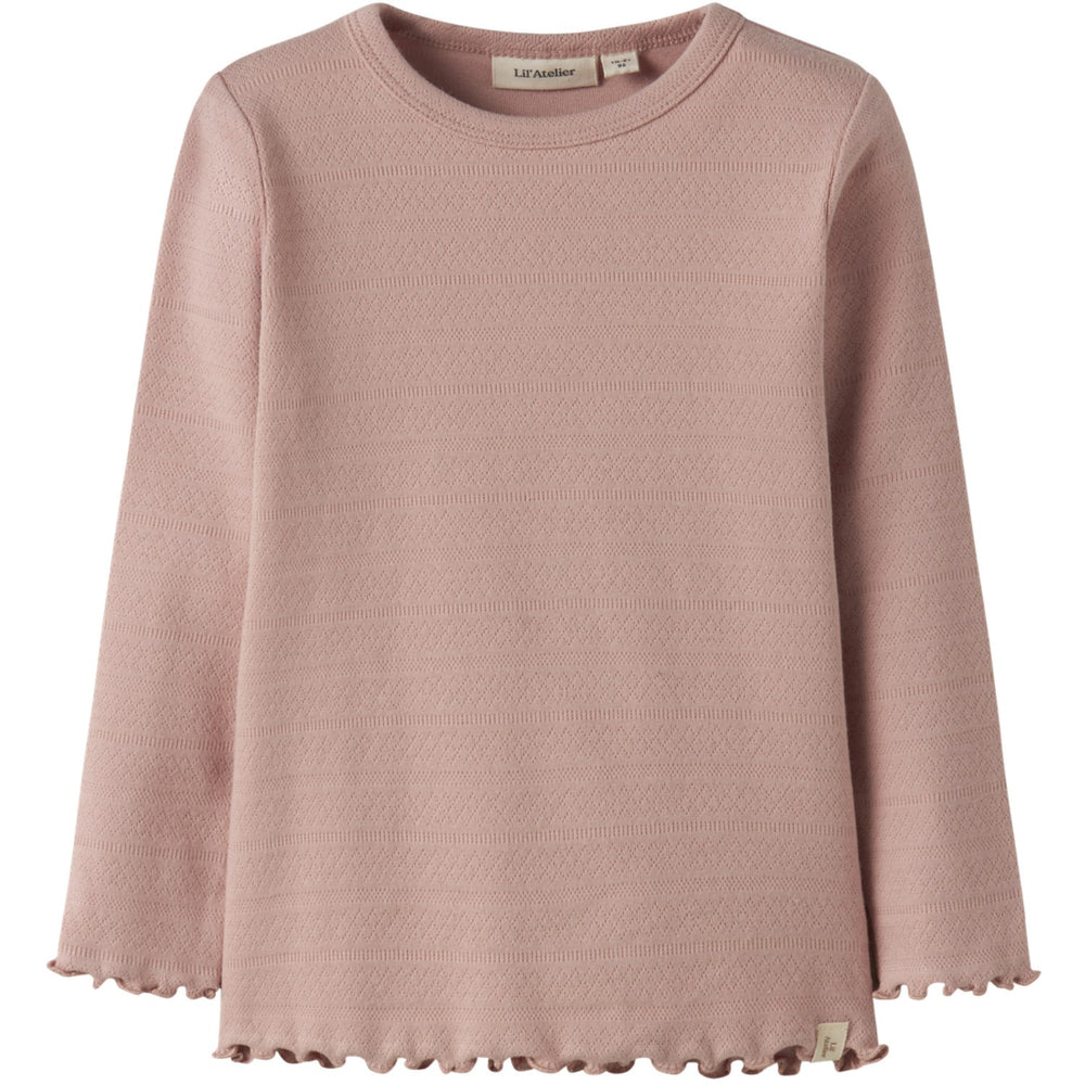 Køb Lil'Atelier Misty Rose Nmfdimia Ls Slim Top Lil