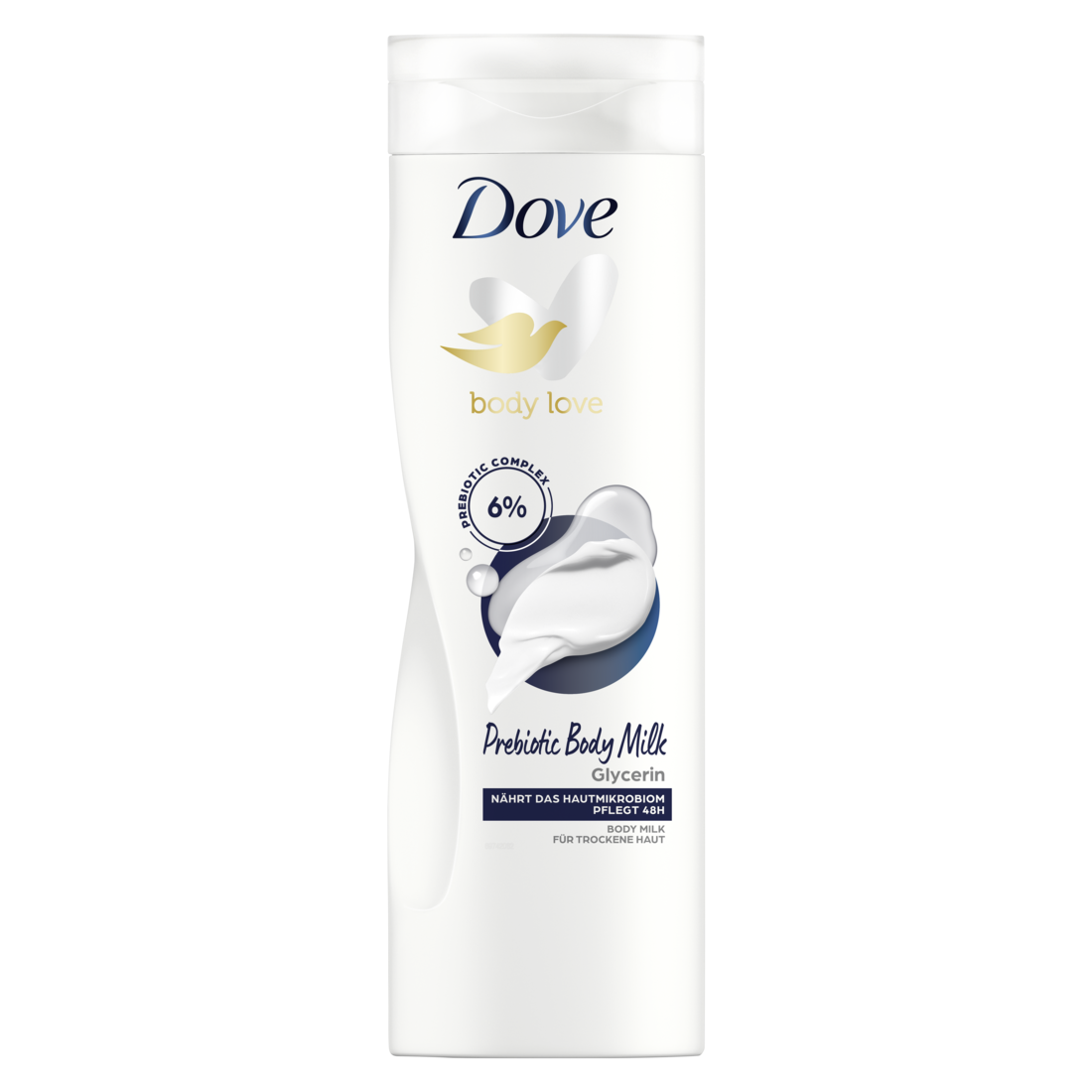 DOVE Bodymilk<br>400 ml, Flasche, Milch, Prebiotic