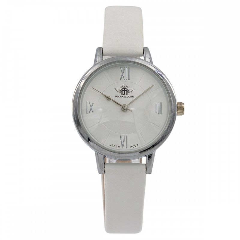 Montre Femme M. JOHN bracelet Cuir Blanc