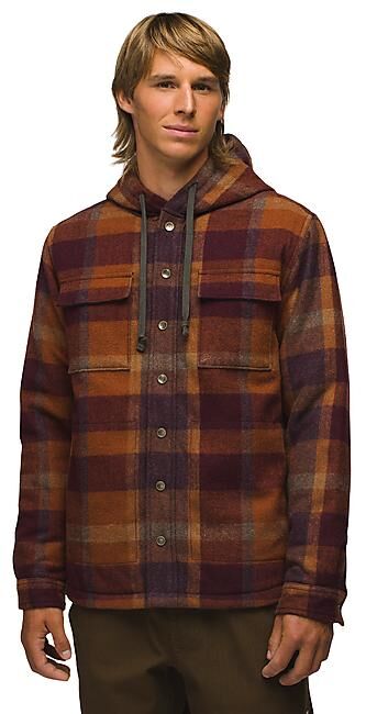 PRANA - SURCHEMISE ASGARD HOODED FLANNEL M