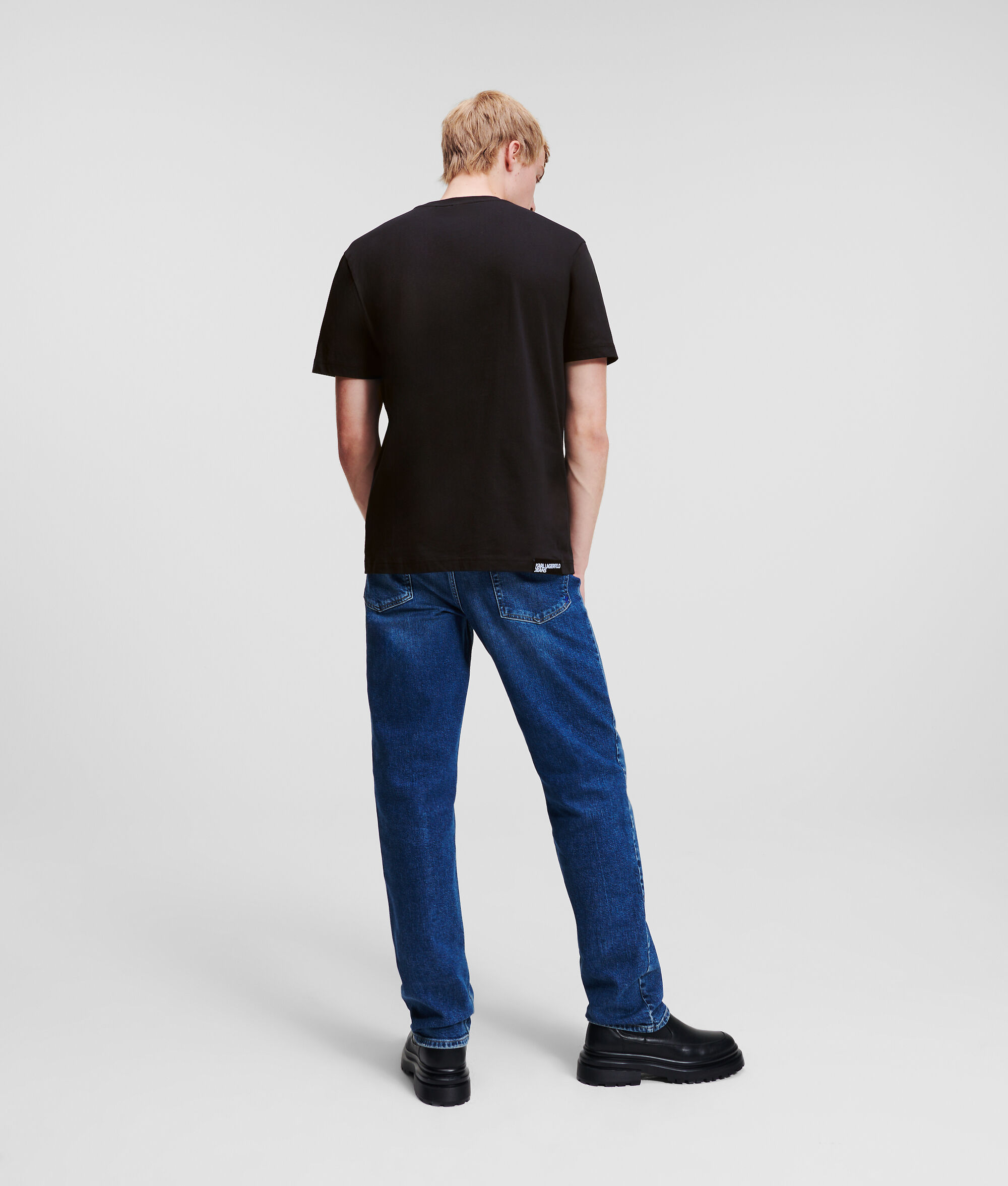 T-SHIRT AVEC LOGO KLJ FLOUTÉ