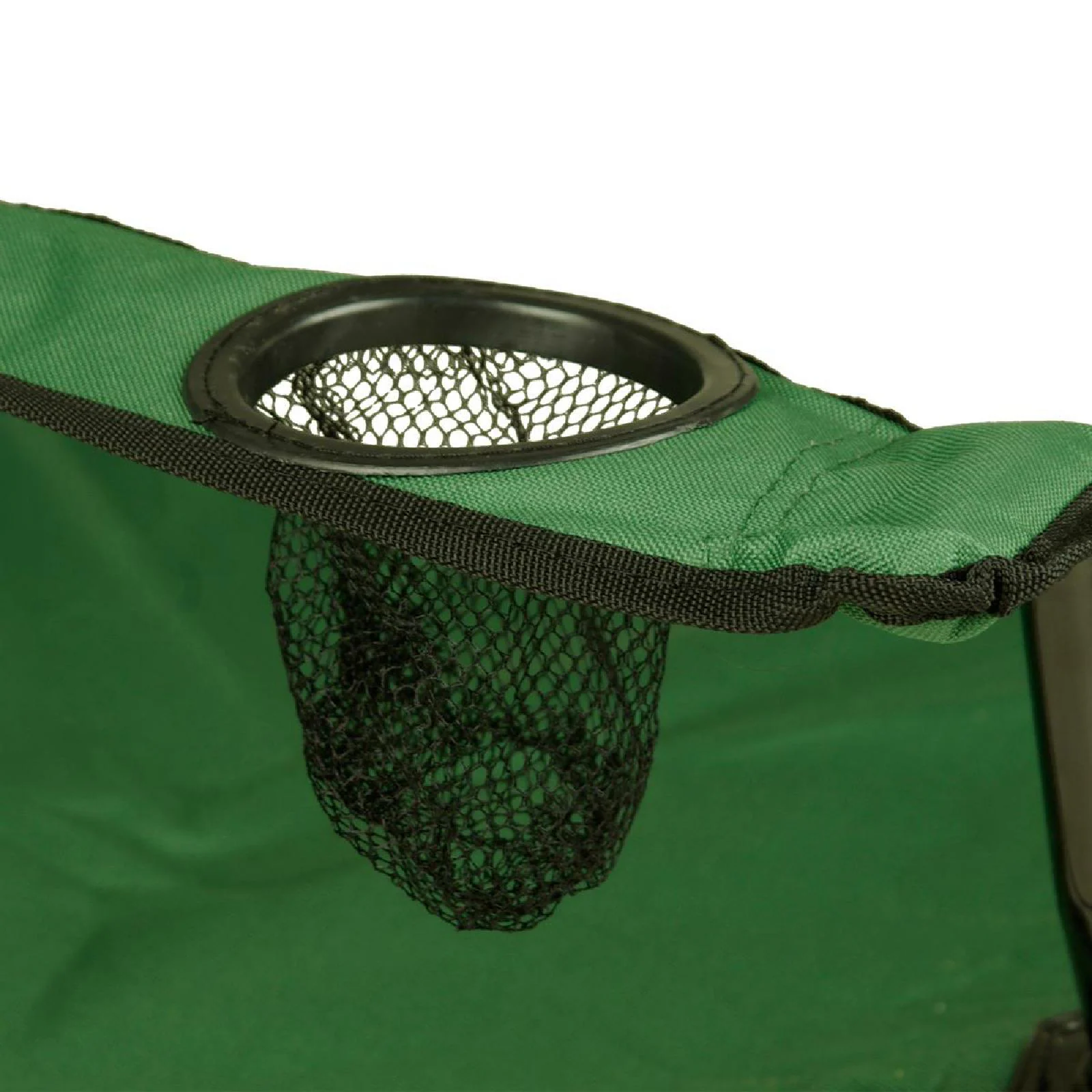 VCM Faltstuhl 2er Set Campingstuhl mit Armlehne und Getränkehalter grün