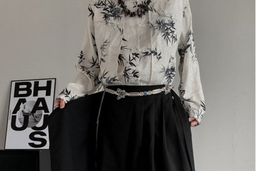 Freehop - Mid Rise Plain Cropped Wide Leg Broek
