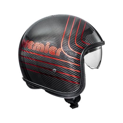Casque Premier VINTAGE PLATINUM CARBON EX CHROMED BM - Rouge