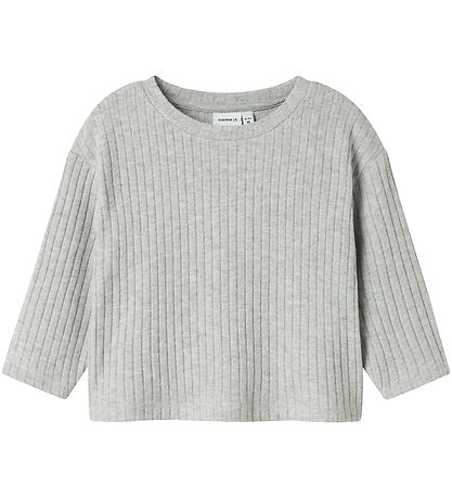Name It Bluse - Strick - NmfRikka - Grau Meliert