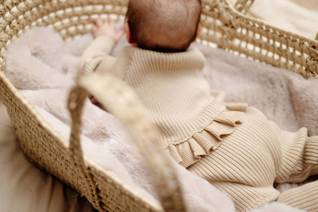 LEVV baby regular fit broek JANINE zand