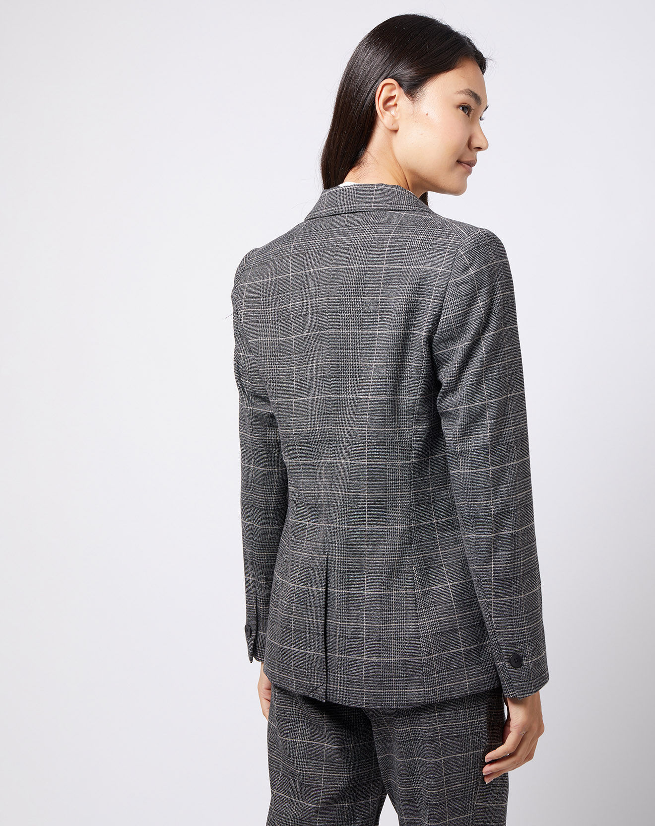 Esprit Veste blazer prince de galles lurex grise