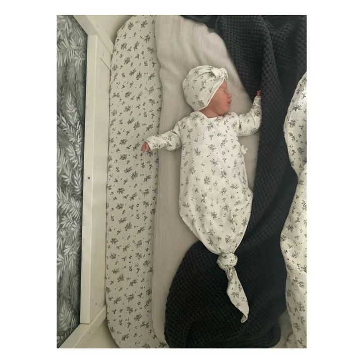 Bonjour Little Kimono Noué Sloeberry Coton Bio | Ecru