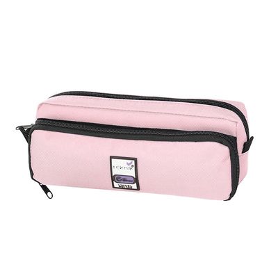 Trousse Big Teknik - 2 compartiments - rose - Viquel