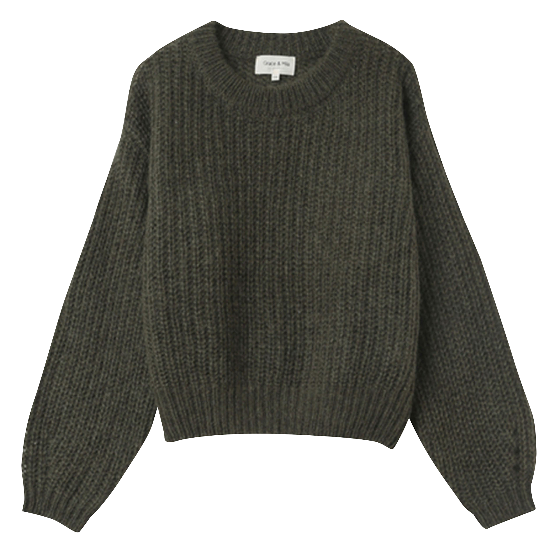 NAISSANCE - Pull col rond ample en tricot | Vert