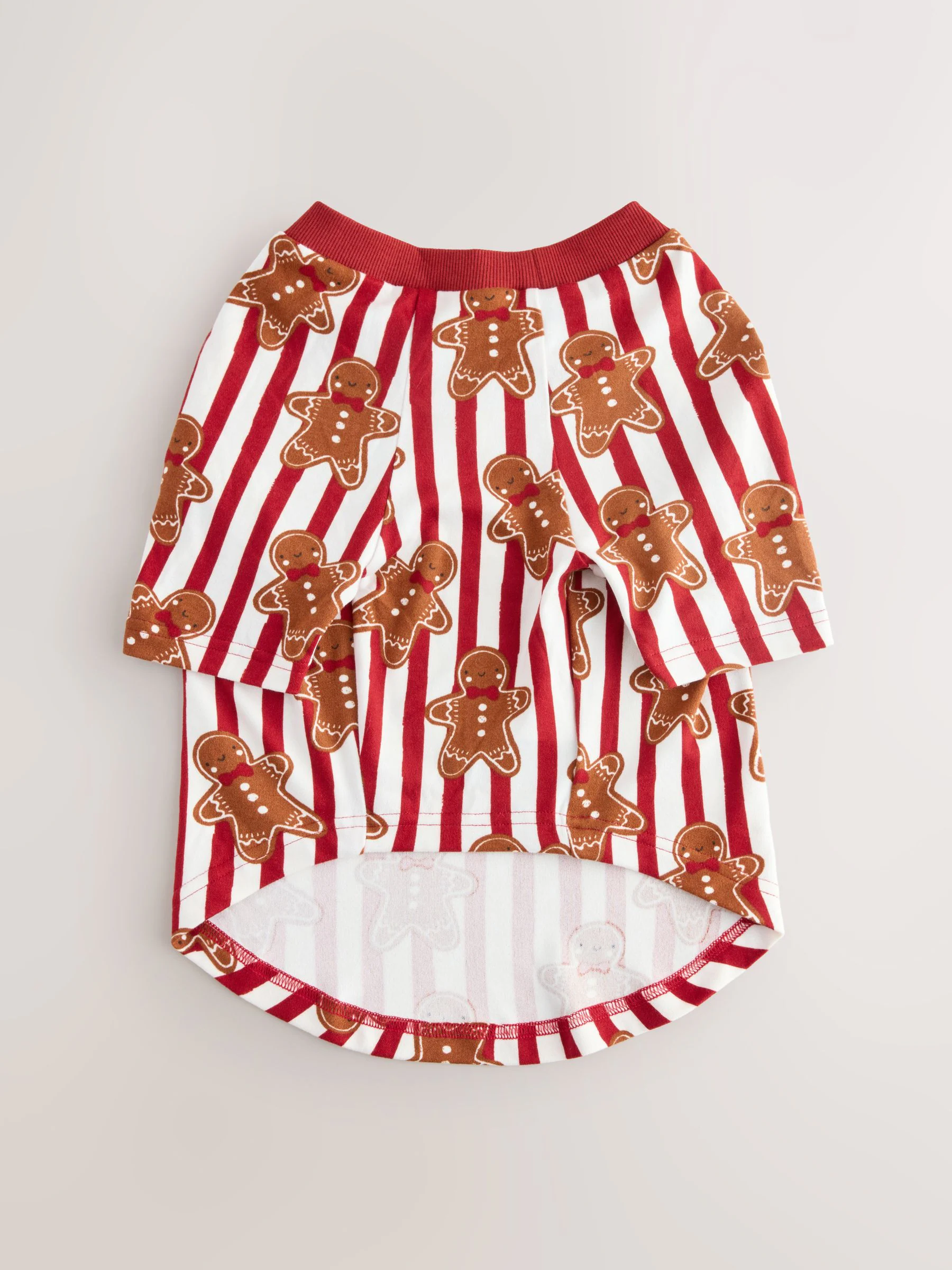Rood met peperkoekenmannetje - Matching Family - Behaaglijke kerstpyjama voor huisdieren
