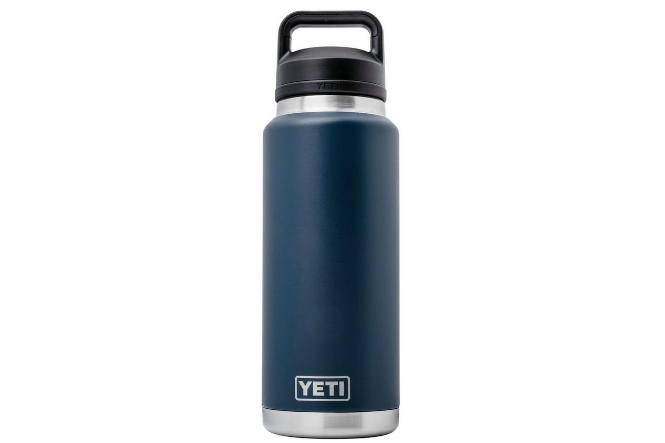 Yeti Rambler Bottle 36oz Chug Cap, Navy Blue, thermosfles met drinkdop, 1L
