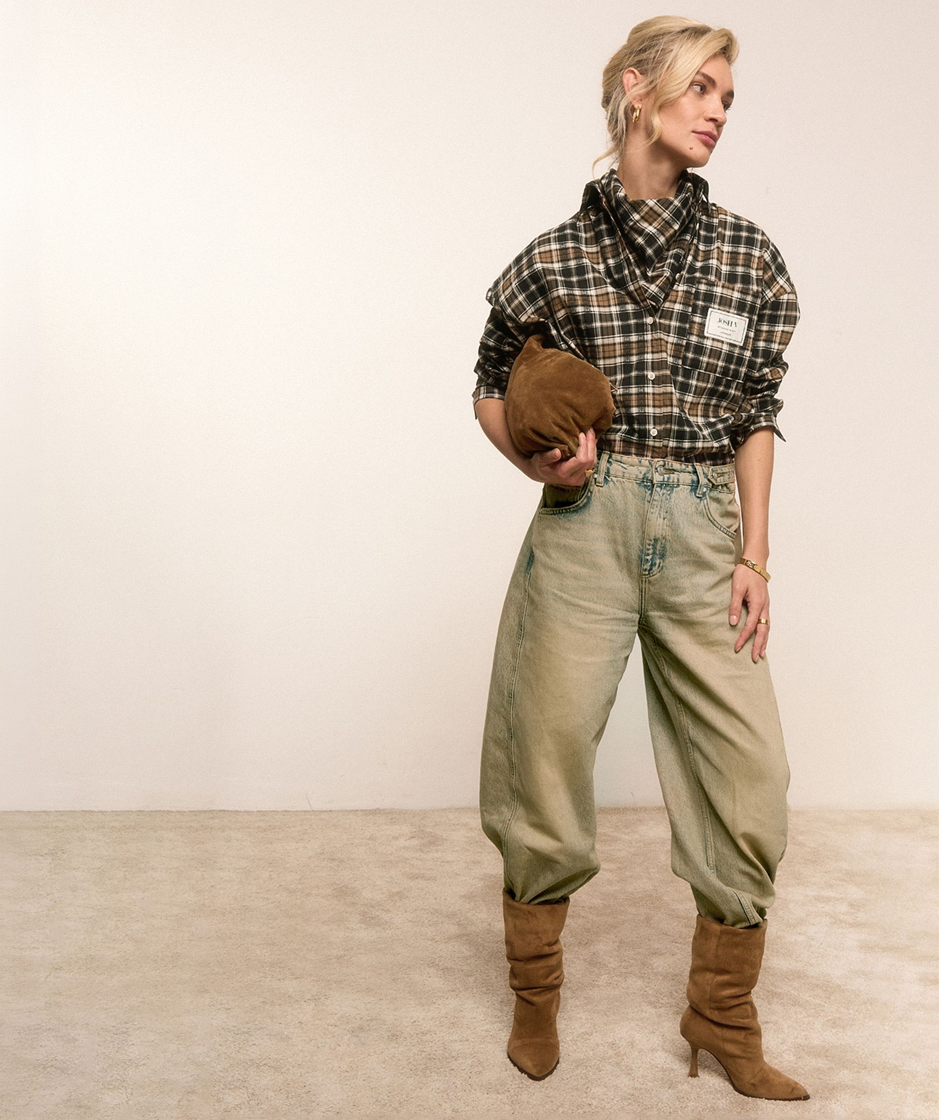JV-VENNA hoge laarzen - light khaki