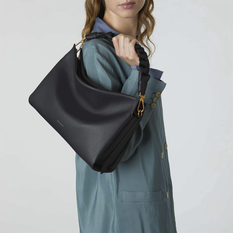 Coccinelle BOHEME GRANA DOUBLE Noir/cuir