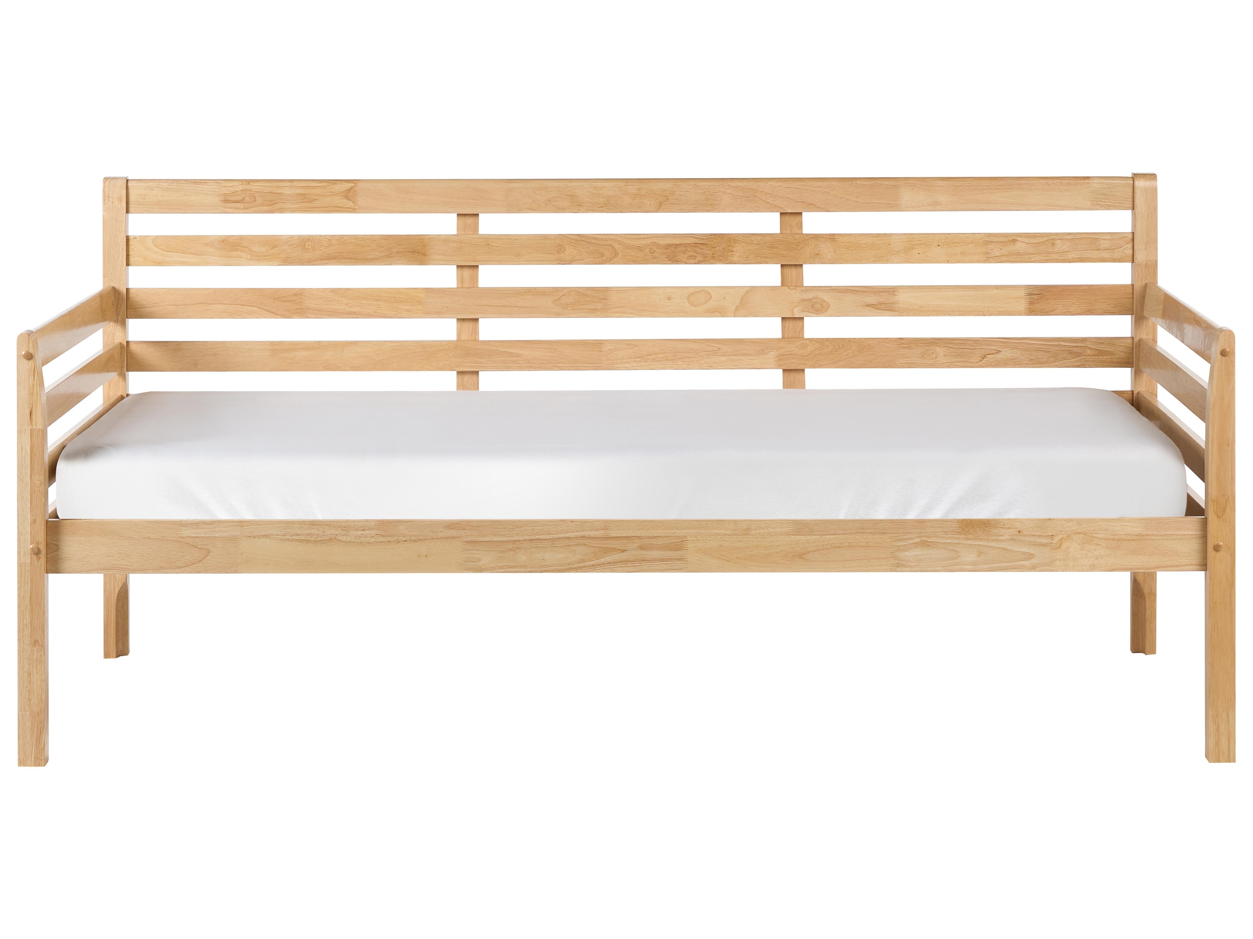 Bedbank Hout THEZA 90 x 200 cm Natuurlijk